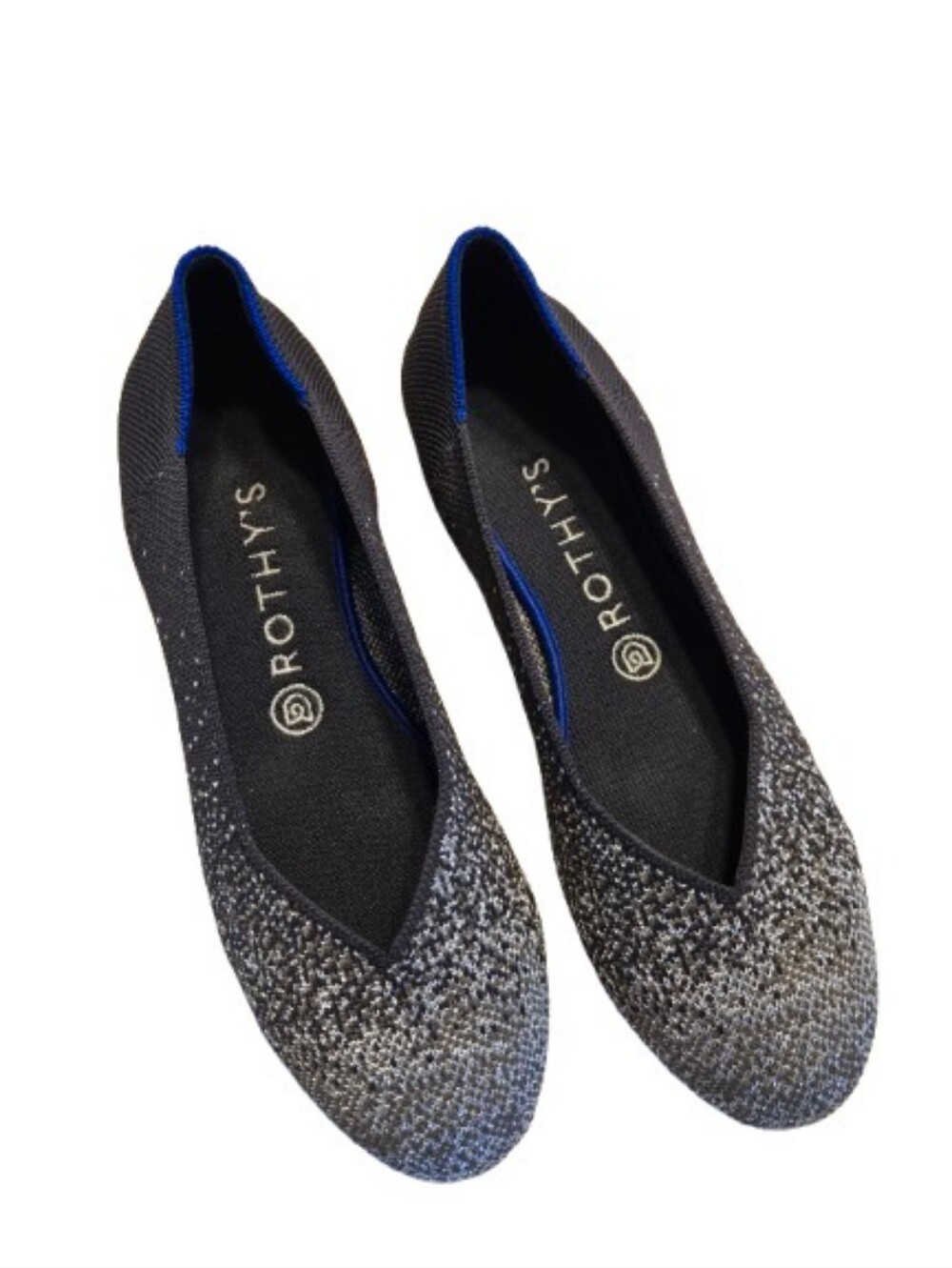 Rothy's Round Toe Twilight Metallic Sparkle Flat